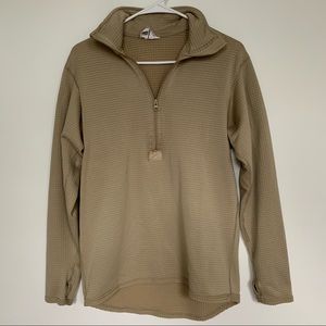 Military Issued Sand Quarter Zip Pullover